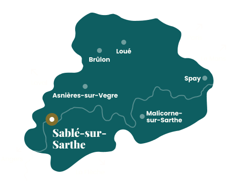 Carte de la Vallée de la Sarthe